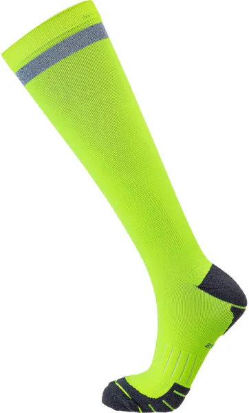 Endurance Torent Reflective Long - Laufstrümpfe m. Kompression - Safety Yellow - Gr. 39/